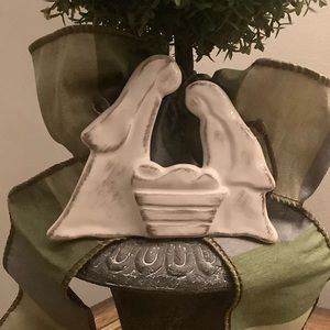 Beautiful Handmade Pottery Ornament Holy Family
